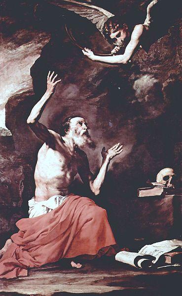 Jose de Ribera San Girolamo e lAngelo del Giudizio oil painting picture